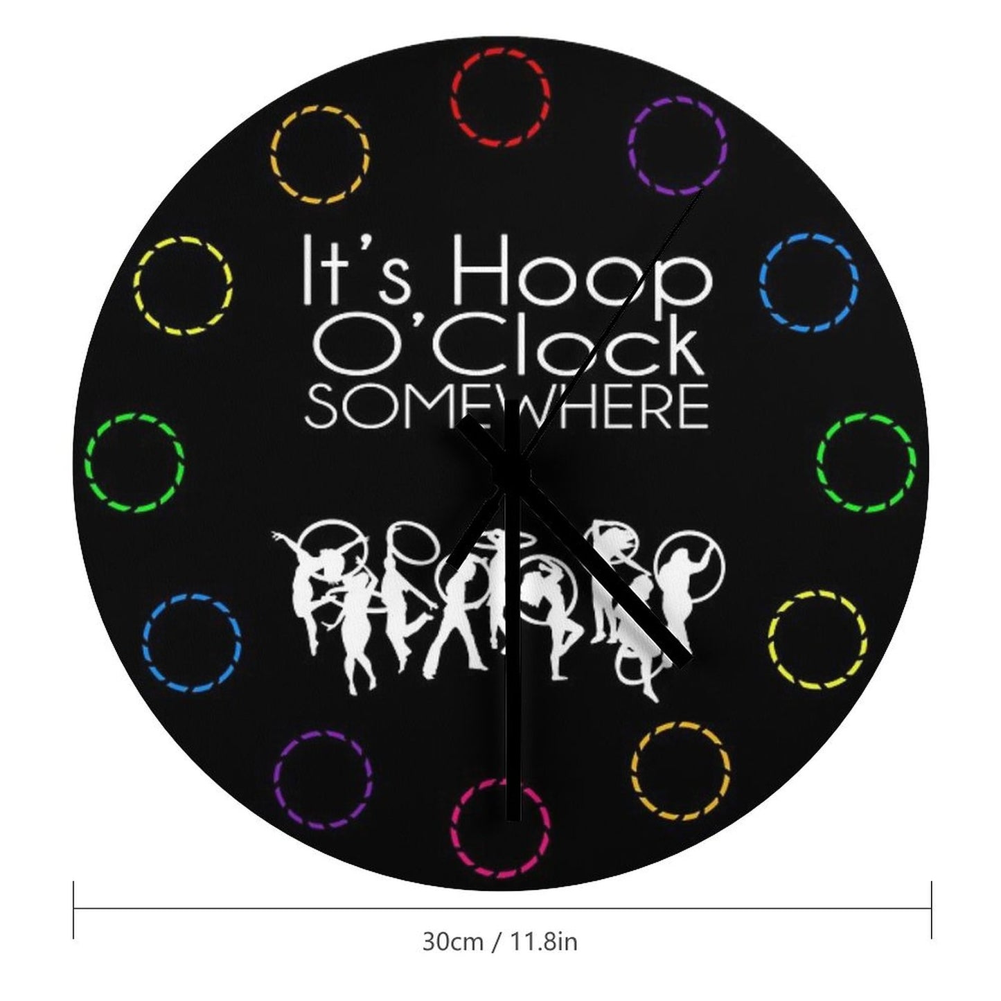 It's Hoop O'Clock Somewhere Wall Clock