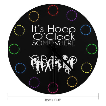 It's Hoop O'Clock Somewhere Wall Clock