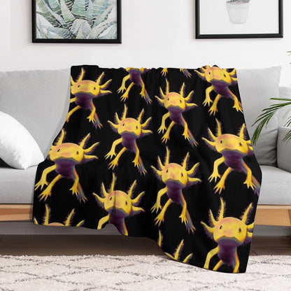 Axolotl Throw Blanket