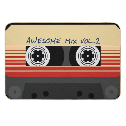 Awesome, Mixtape Vol 2, Cassette, Retro, Bath Mat