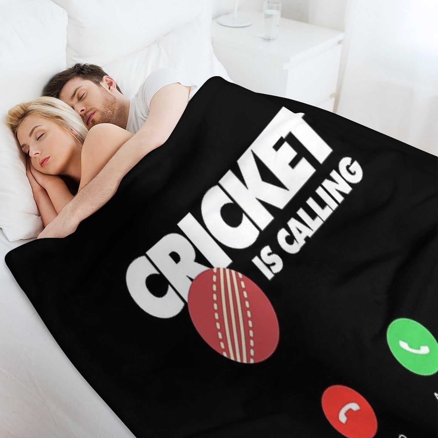 Cricket Is Calling And I Must Go, Funny Sport Player Throw Blanket