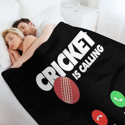 Cricket Is Calling And I Must Go, Funny Sport Player Throw Blanket