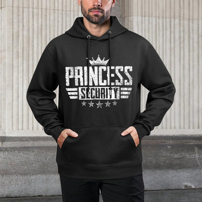 Princess Security Halloween Birthday Dad Mom Big Brother Kangaroo Pocket Hoodie