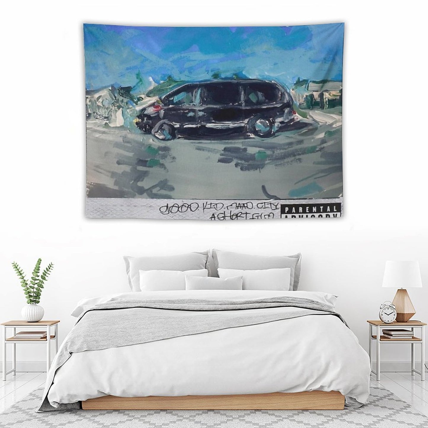 Acrylic Painting - Kendrick Lamar Good Kid Mad City Tapestry