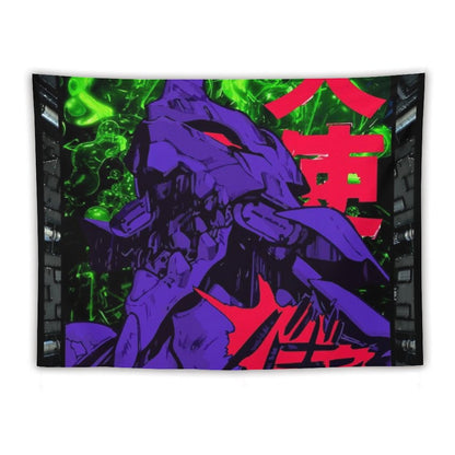 Neon Cyber Genesis Nerv Evangelion Tapestry