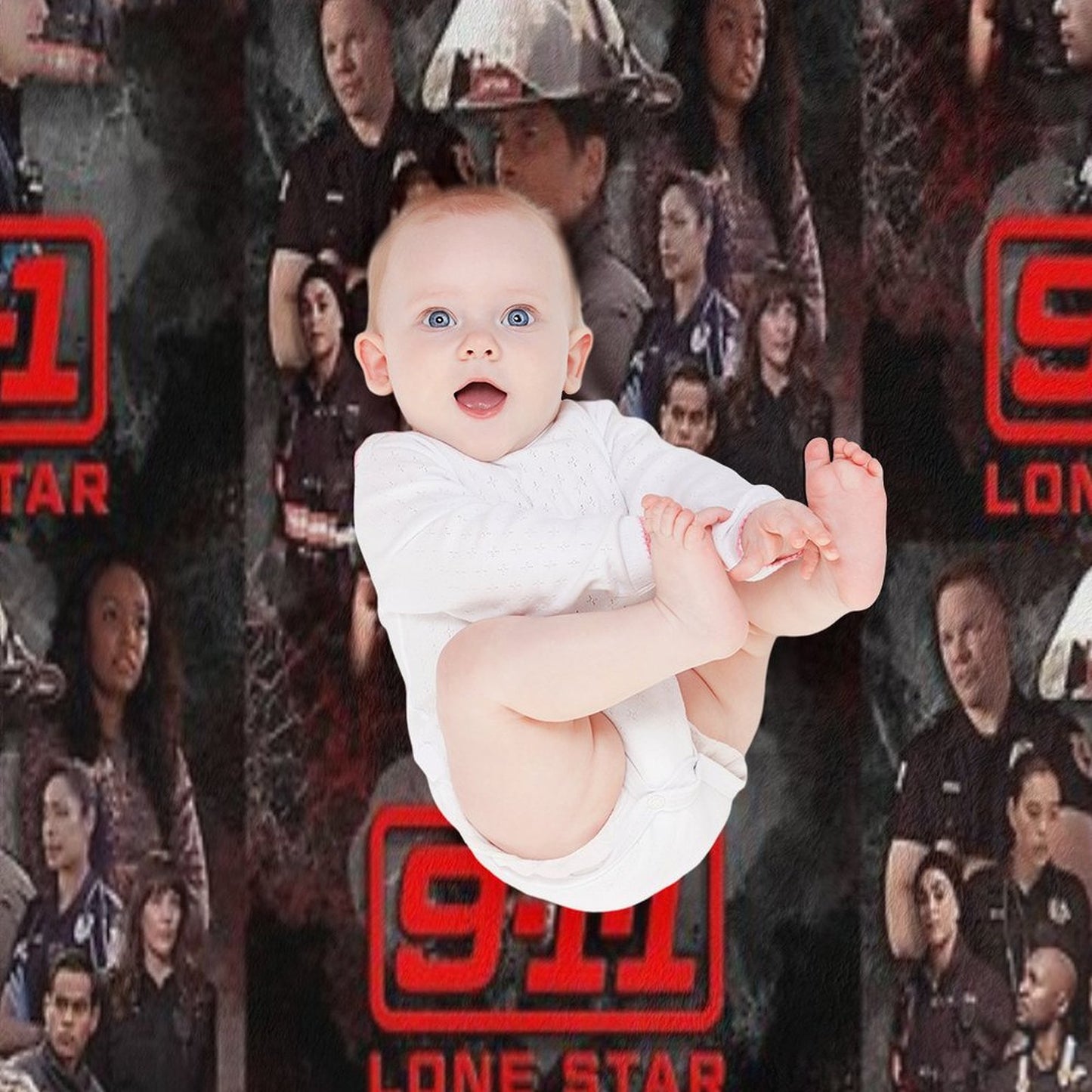 911 Lone Star - Cellular Throw Blanket