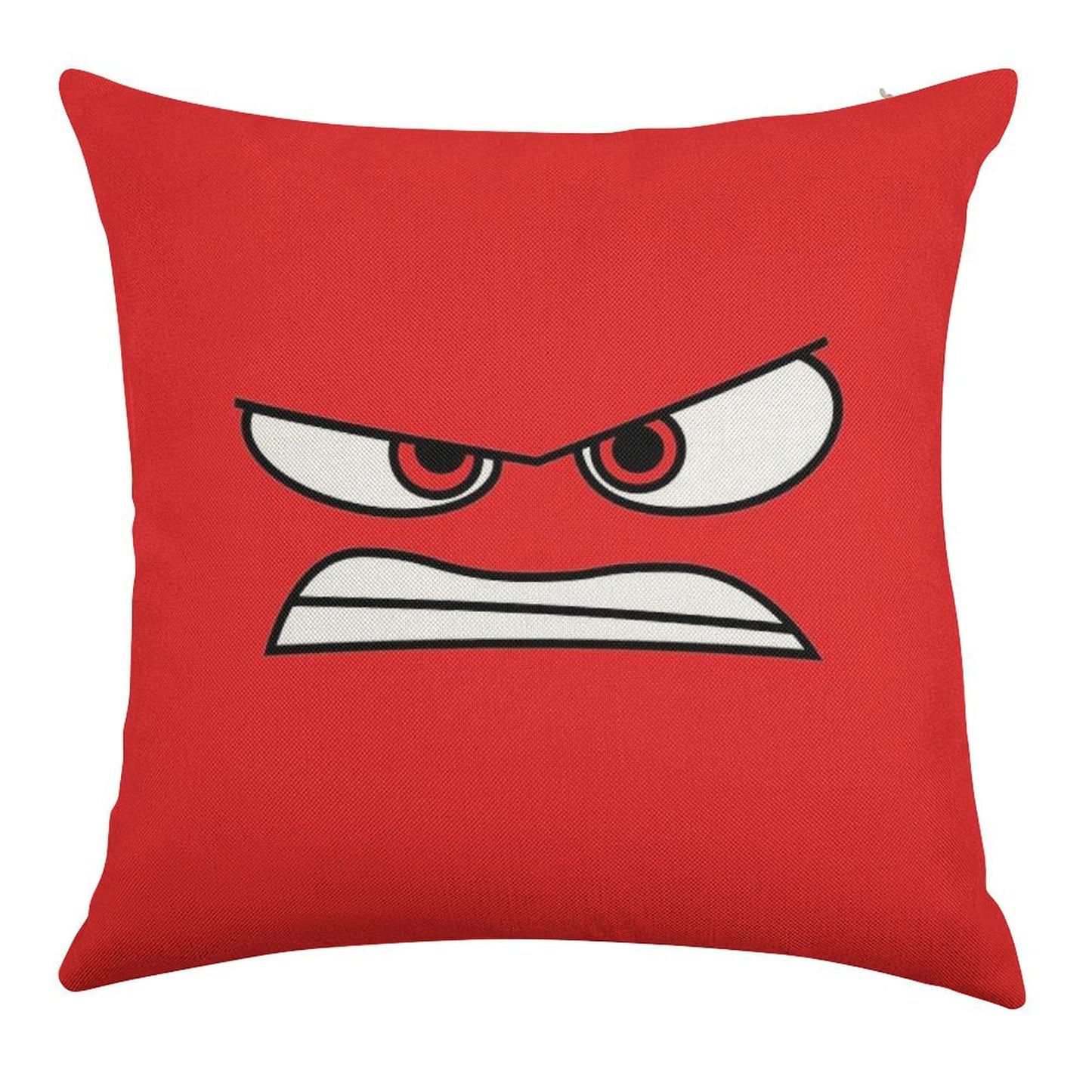 Anger (Inside Out) Version 2 Linen Throw Pillow Cover