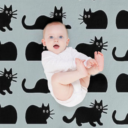 Black Cat Throw Blanket