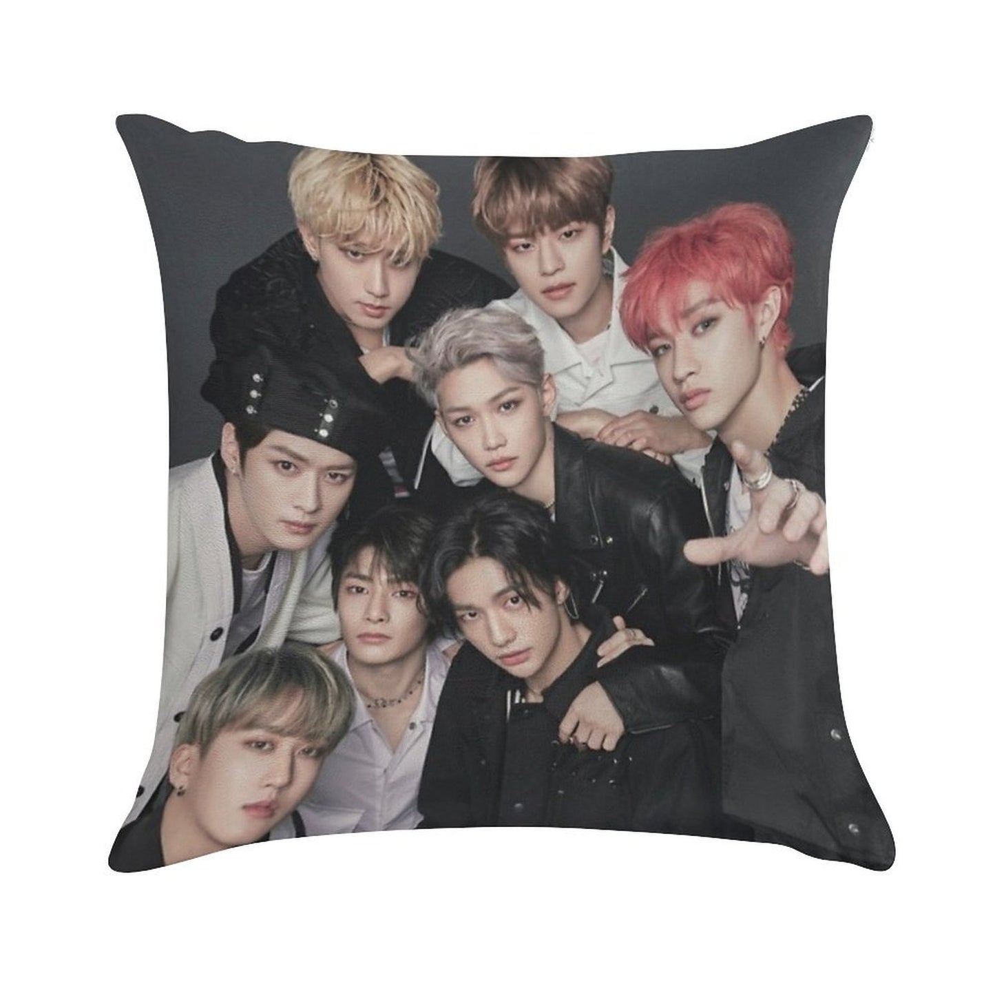 Stray Kids Soft Reinforced Edging Throw Pillow