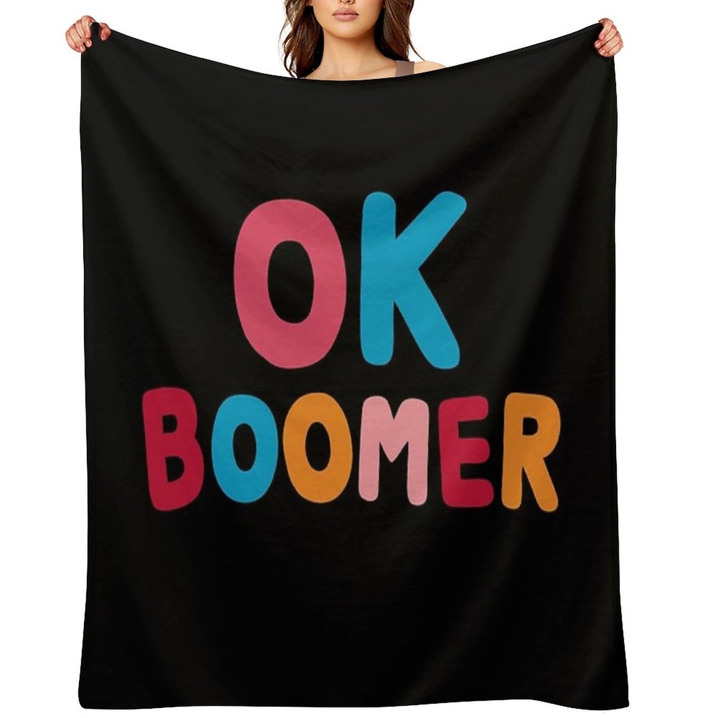 Ok Boomer Throw Blanket