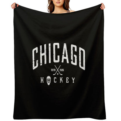 Chicago Blackhawks Hockey Throw Blanket