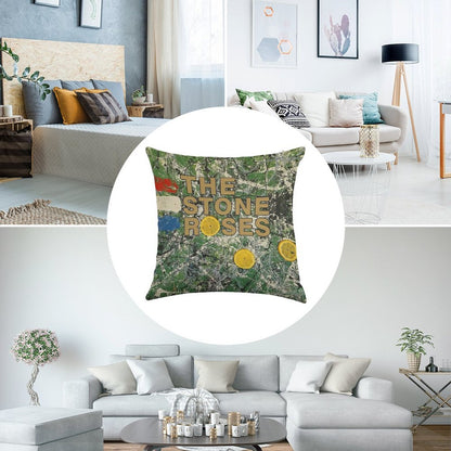 The Three Yellow Linen Throw Pillow Cover