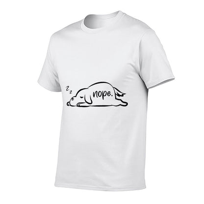 Funny Nope Dog  Lightweight T-Shirt