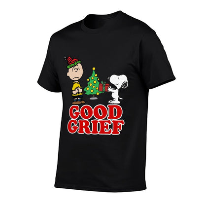 Peanuts Charlie Brown Goof Grief Christmas  Soft T-Shirt