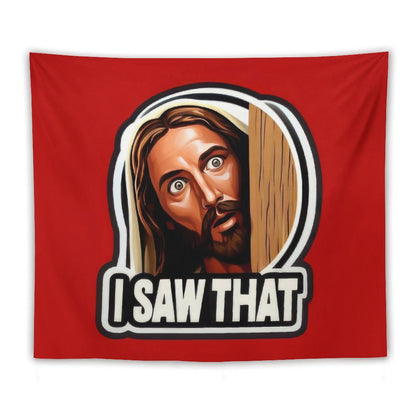 I SAW THAT Pink Tapestry