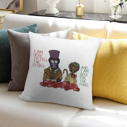 Muppet Christmas Carol - Gonzo And Rizzo Soft Easy Maintenance Throw Pillow