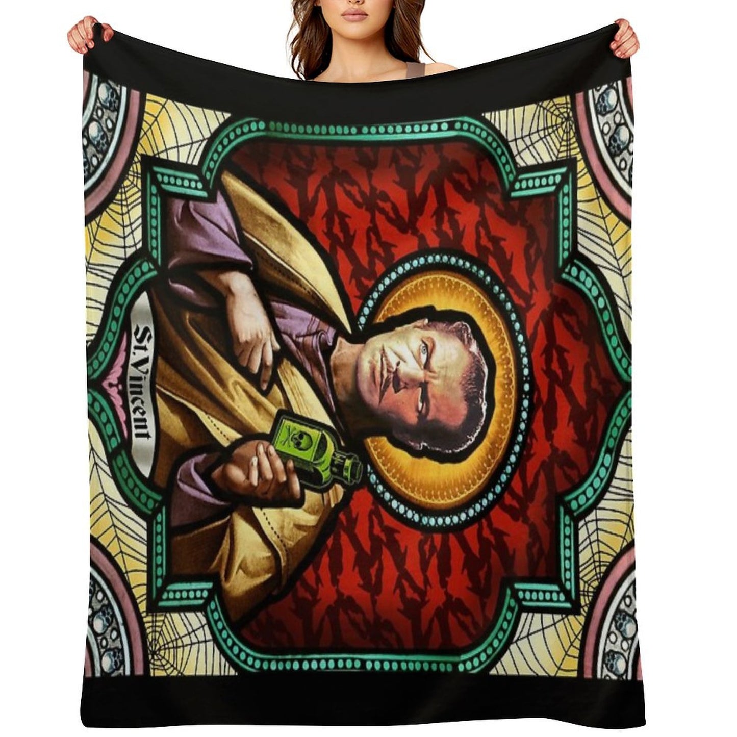St. Vincent Price Throw Blanket