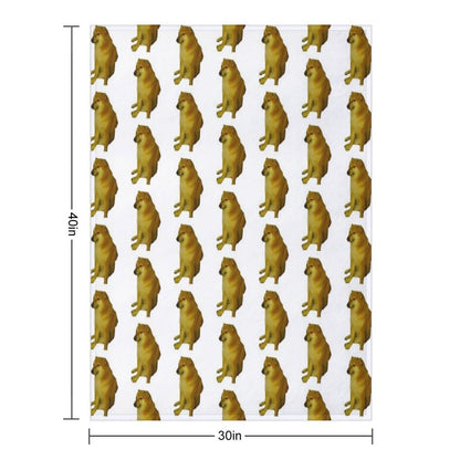 Cheems Throw Blanket