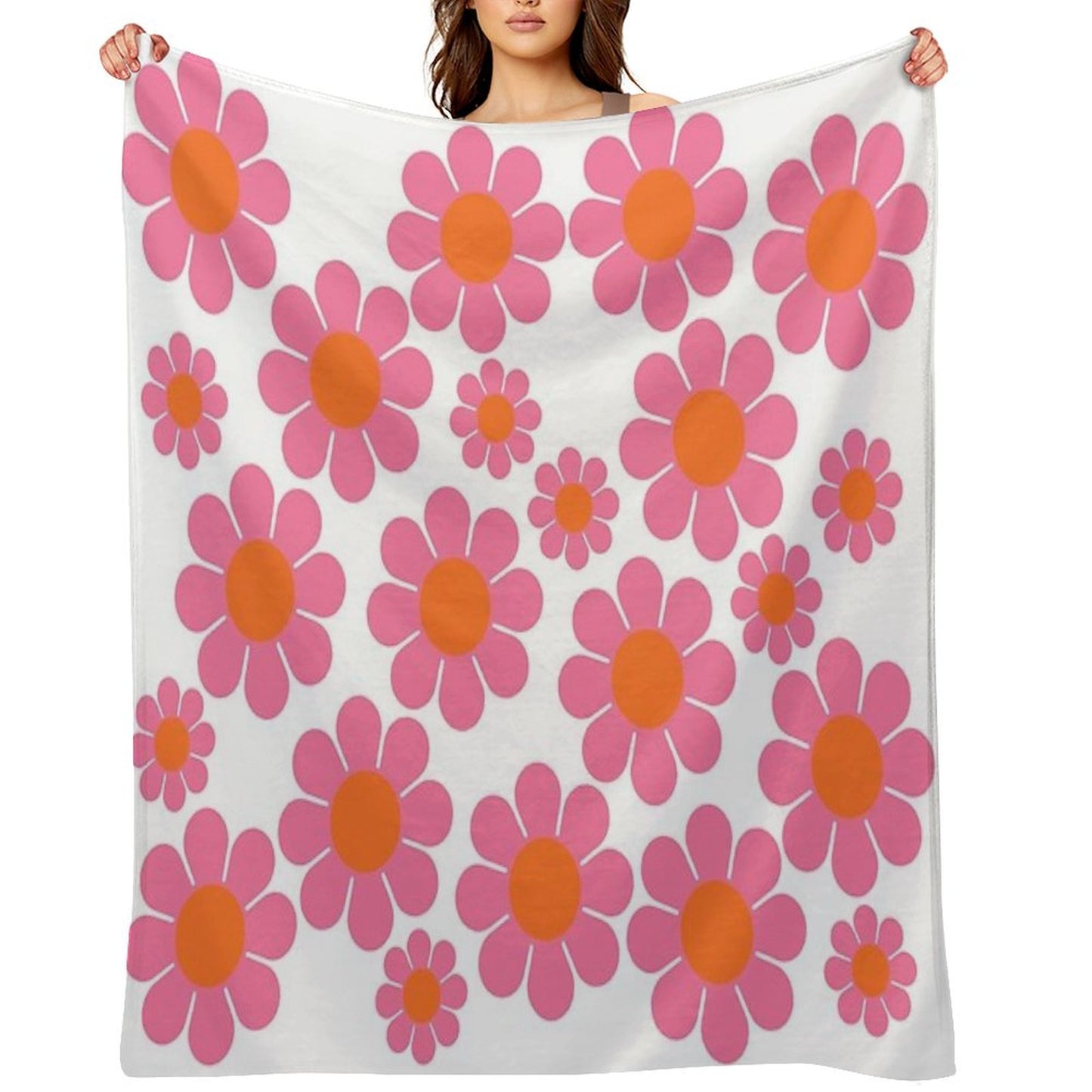 Koryn's Custom Flower Pattern 1 Throw Blanket