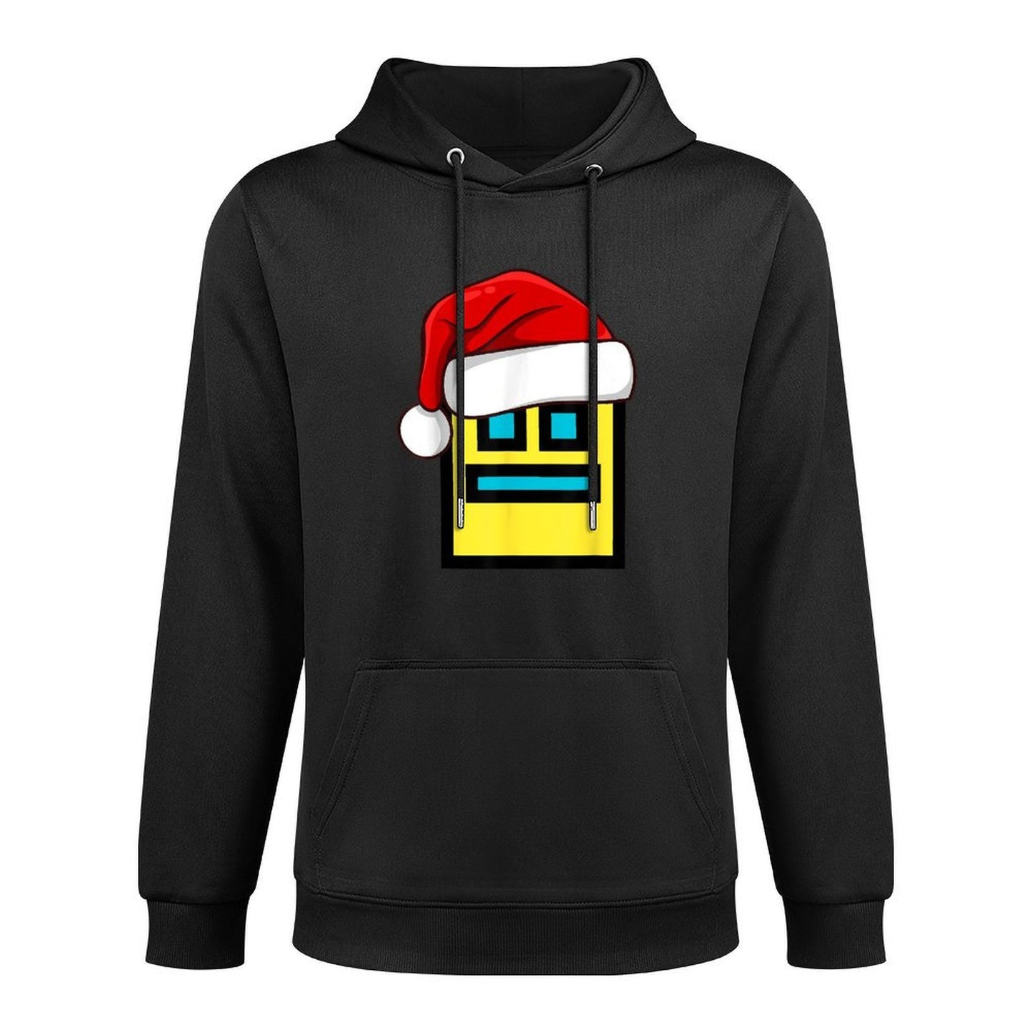 Dash Geometry Repeat Christmas Santa Hat Game Video Gamer Unisex Design Hoodie