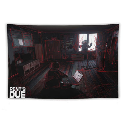 RENT’S DUE Tapestry