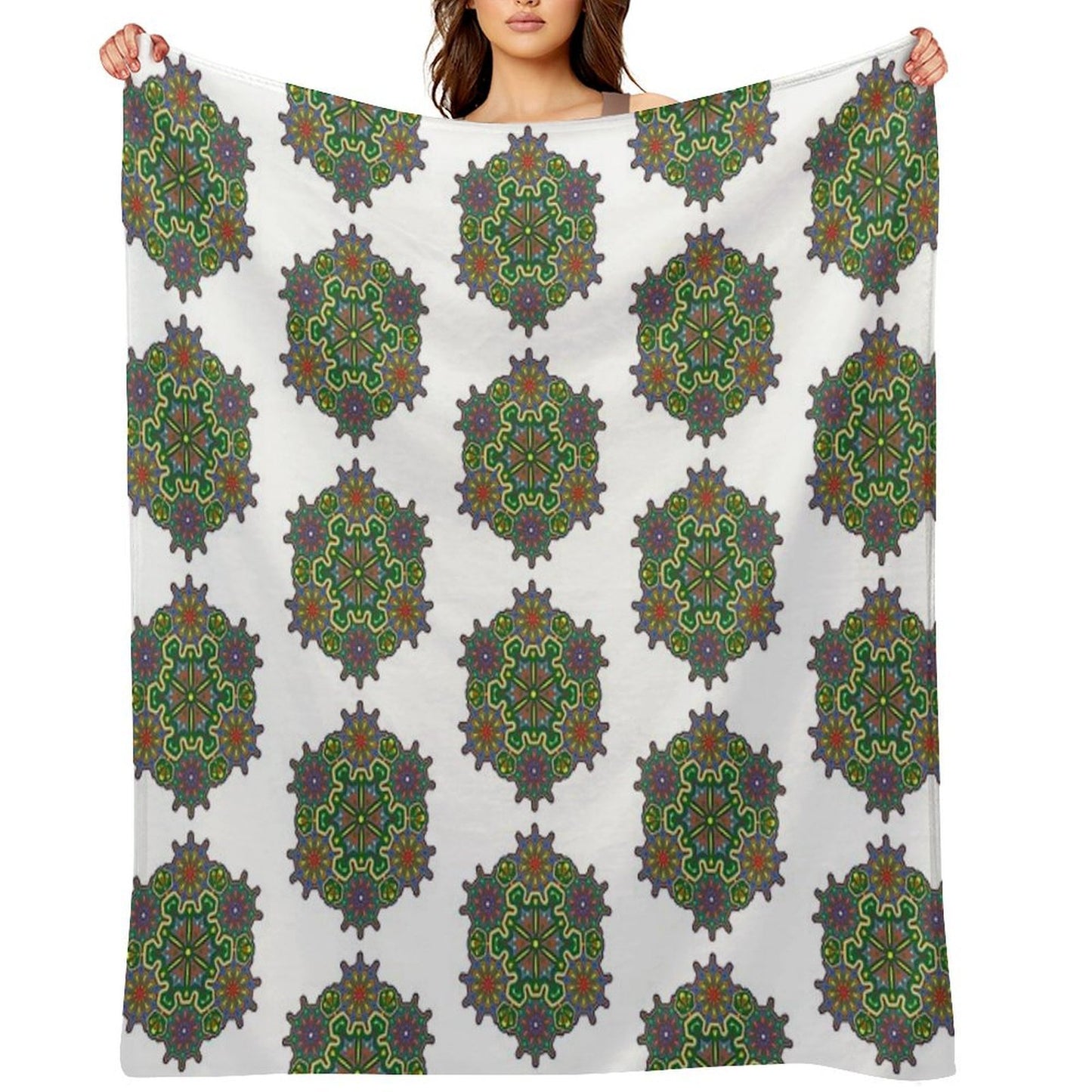 Indian Style Mandala 2 Throw Blanket