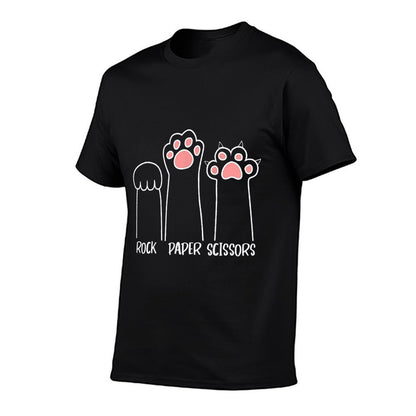 Introvert Cat Animal Rescue Pet Lover Apparel Rock Paper Scissors Hand Game Cute Paw Funny Cat  Vintage-inspired T-Shirt
