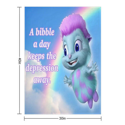 Bibble Motto Throw Blanket