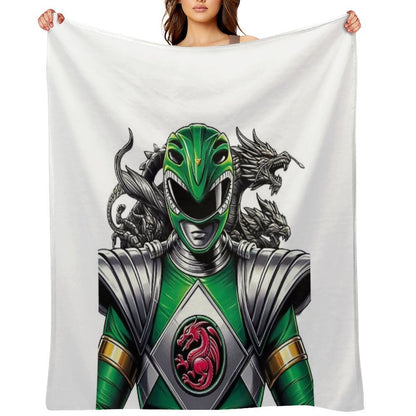 Green Ranger Full Power Throw Blanket