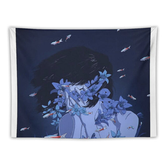 Perfect Blue Tapestry