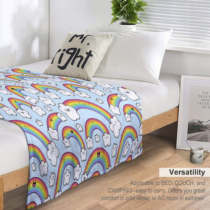 Rainbows Everywhere! Throw Blanket