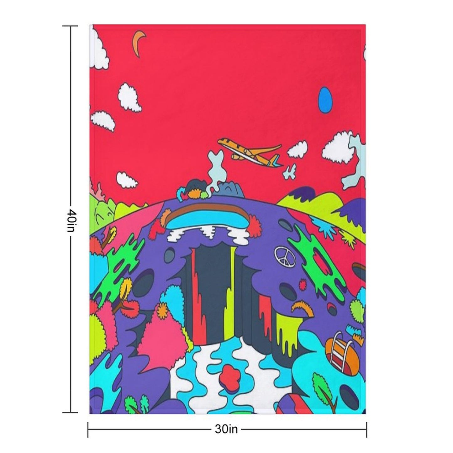 J-Hope Hope World Album Art Throw Blanket