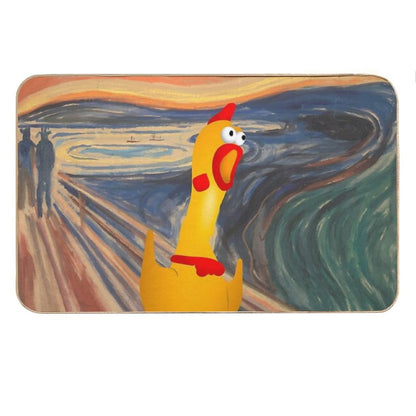 Rubber Chicken Scream Bath Mat