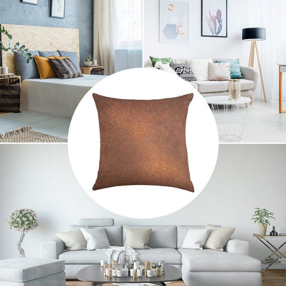 Old Metal Iron Rust Linen Throw Pillow Cover