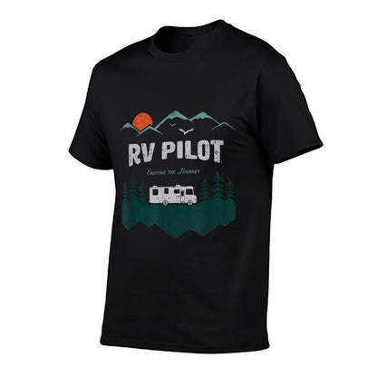 RV Pilot Camping Shirt Motorhome Travel Vacation Gift T-Shirt