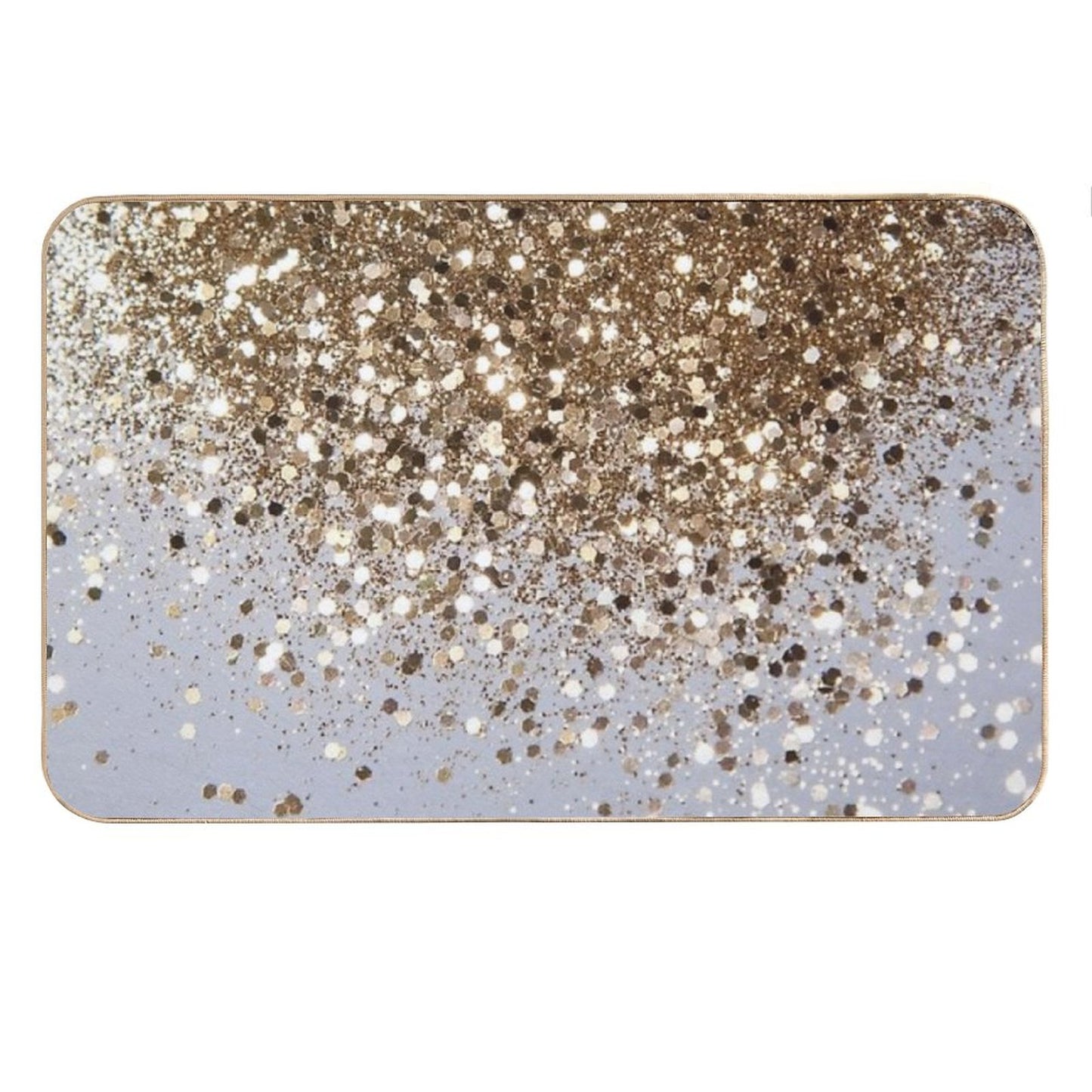 Gold Glam #1 (Photo of Glitter Only - Not Reflective) Bath Mat
