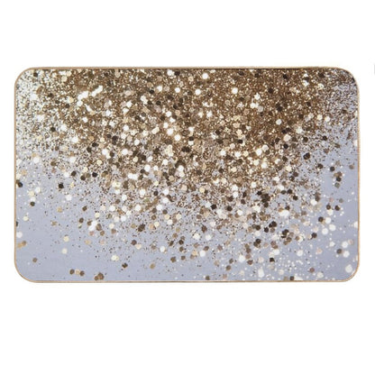 Gold Glam #1 (Photo of Glitter Only - Not Reflective) Bath Mat
