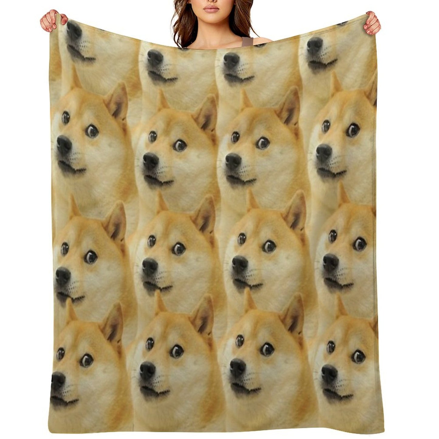 Doge Collage Throw Blanket