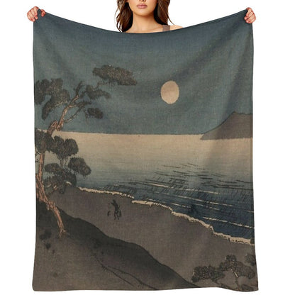 Ukiyo-e Throw Blanket