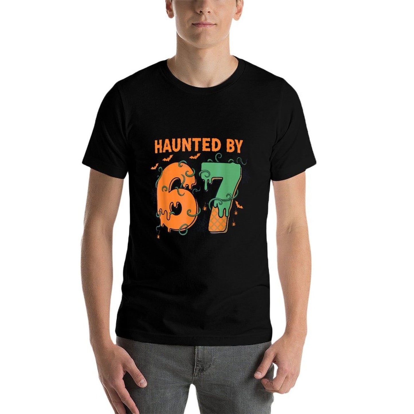Haunted by 67 Funny Halloween Ghosts  Lightweight T-Shirt