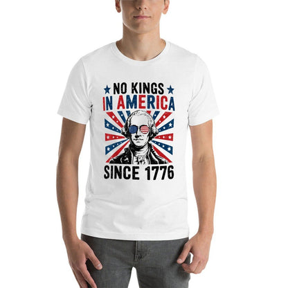 No Kings In America Since 1776 Vintage Patriotic USA  Easy-care T-Shirt