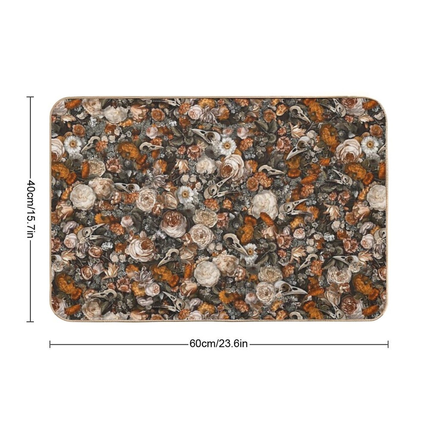 Baroque Macabre  Easy Maintenance Bath Mat