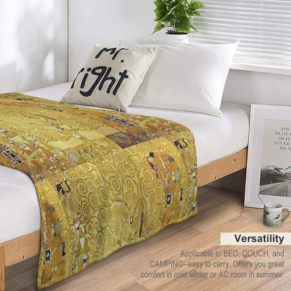 Gustav Klimt - Gustav Klimt  Tree Of Life (Arbol De La Vida) Throw Blanket
