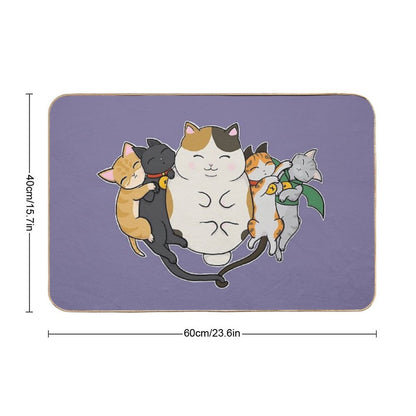 Sleepy Cats Bath Mat