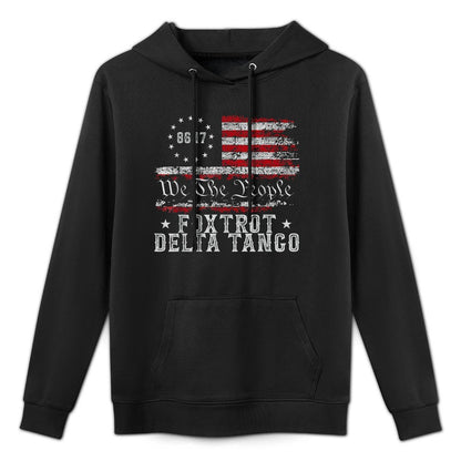 8647 Anti Trump Foxtrots Deltas Tangos Impeach 47 86 47 Shrink-Resistant Hoodie