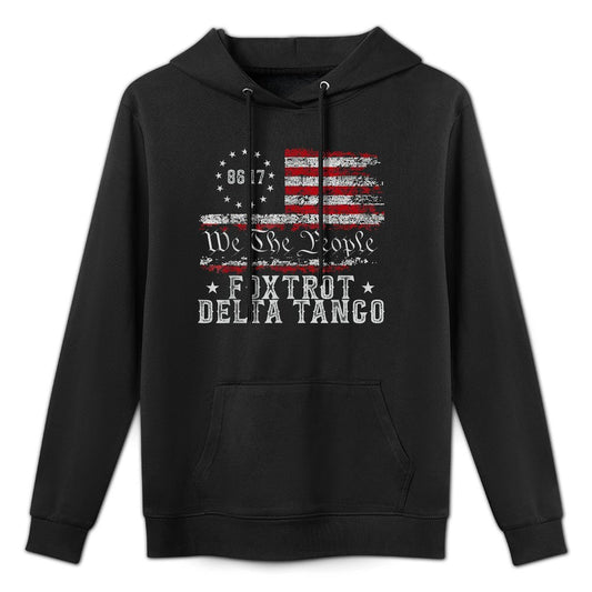 8647 Anti Trump Foxtrots Deltas Tangos Impeach 47 86 47 Shrink-Resistant Hoodie