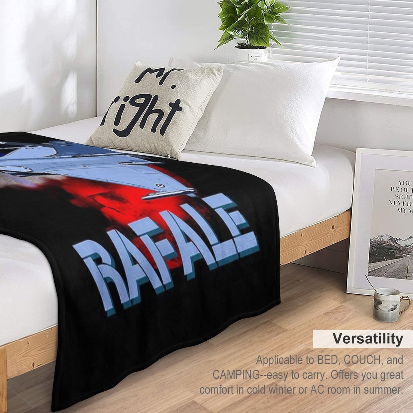 Dassault Rafale French Fighterjet Aircraft Throw Blanket