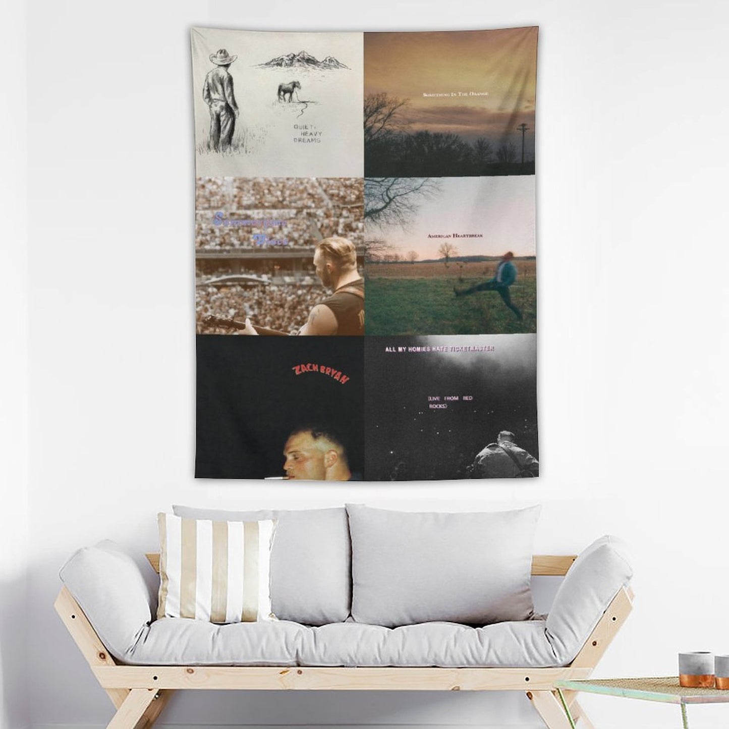 Zach Singer Bryan 6 Ablum Collections Cover Tapestry