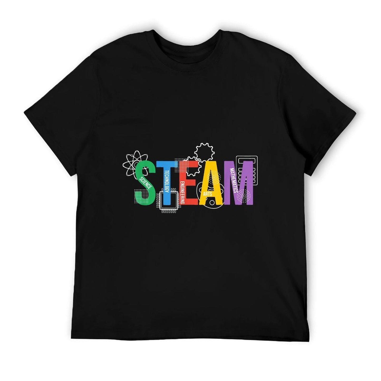 Colorful Steam Letters For Steam Program Teacher And Student T-Shirt