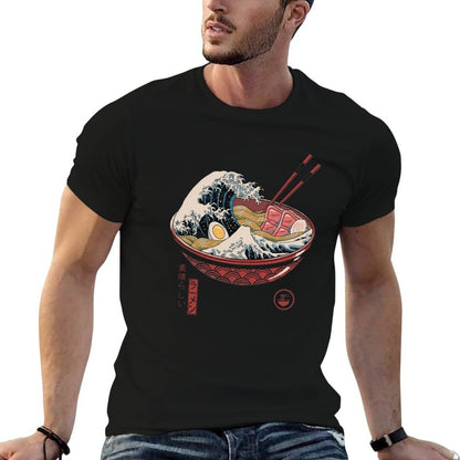 Great Ramen Wave  Slim-fit Cut T-Shirt